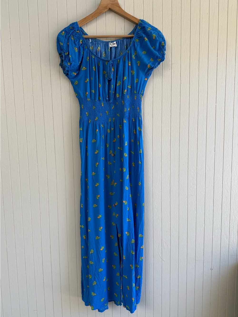 Kindred Maxi Dress - Blue Floral Empire Waist